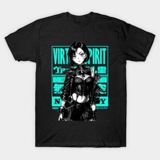 Cyberpunk Girl Goth Japanese Fashion #1 T-Shirt